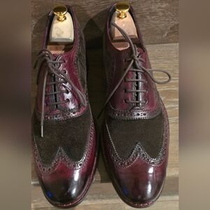 Original Cole Haan Men's Burgundy and Brown Oxfords